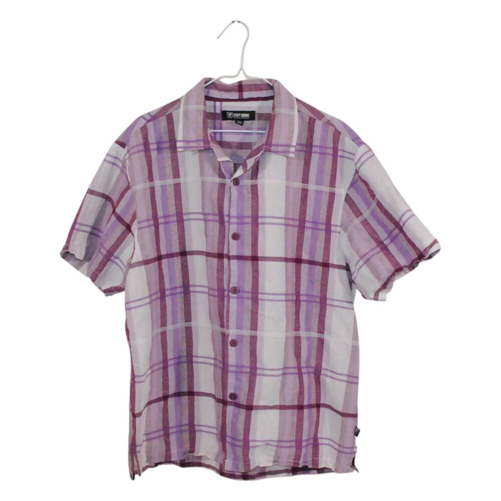 Stacy Adams  Collard Button Down Shirt Size L
